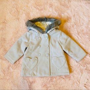 Carter’s 18-24 month faux fur parka jacket hooded coat